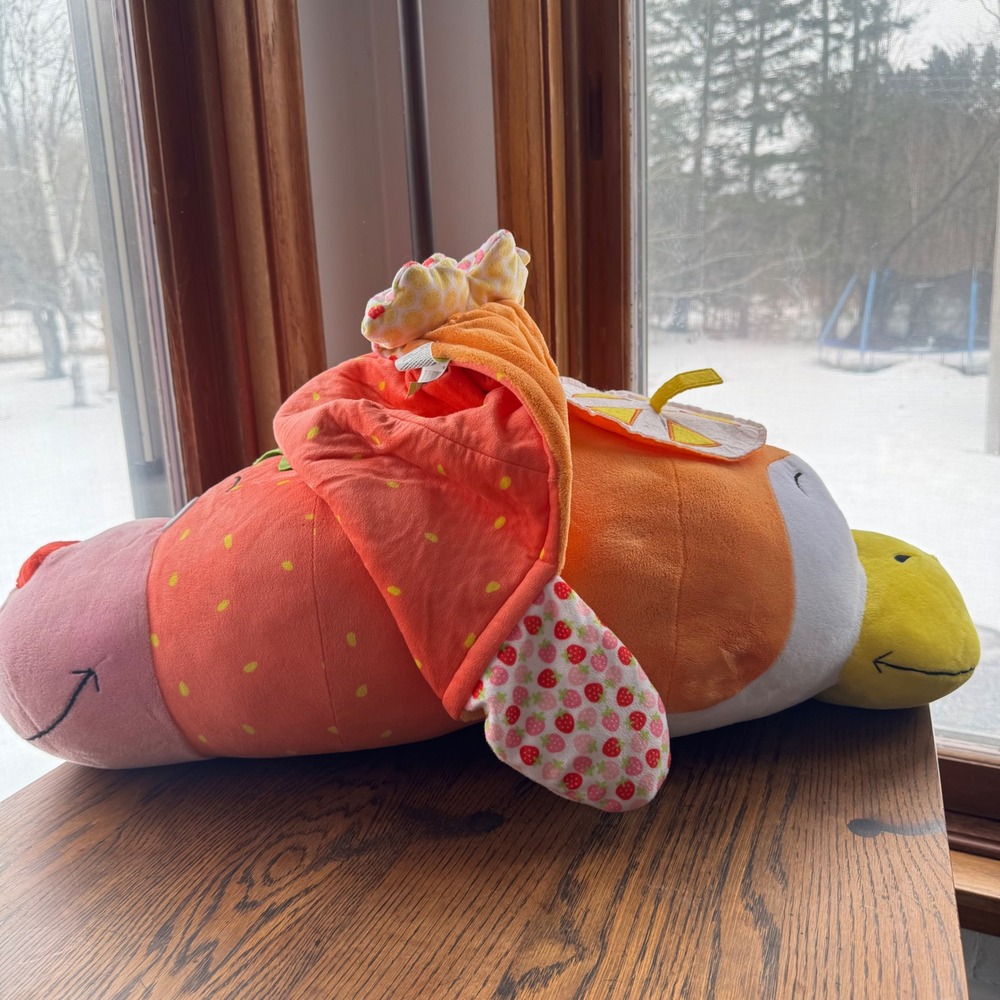 Flipazoo 30" Orange Pop Penguin Strawberry Seal Reversible Plush Jay At Play